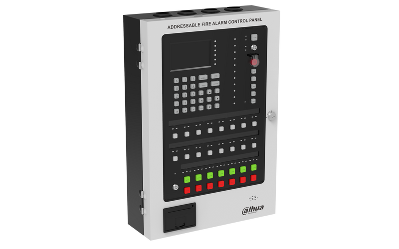 /FP HY-1022R სამისამართო საკონტროლო პანელი, 1 სახანძრო მარყუჟით, 254 მისამართით. 2x12VDC/5Ah #581760