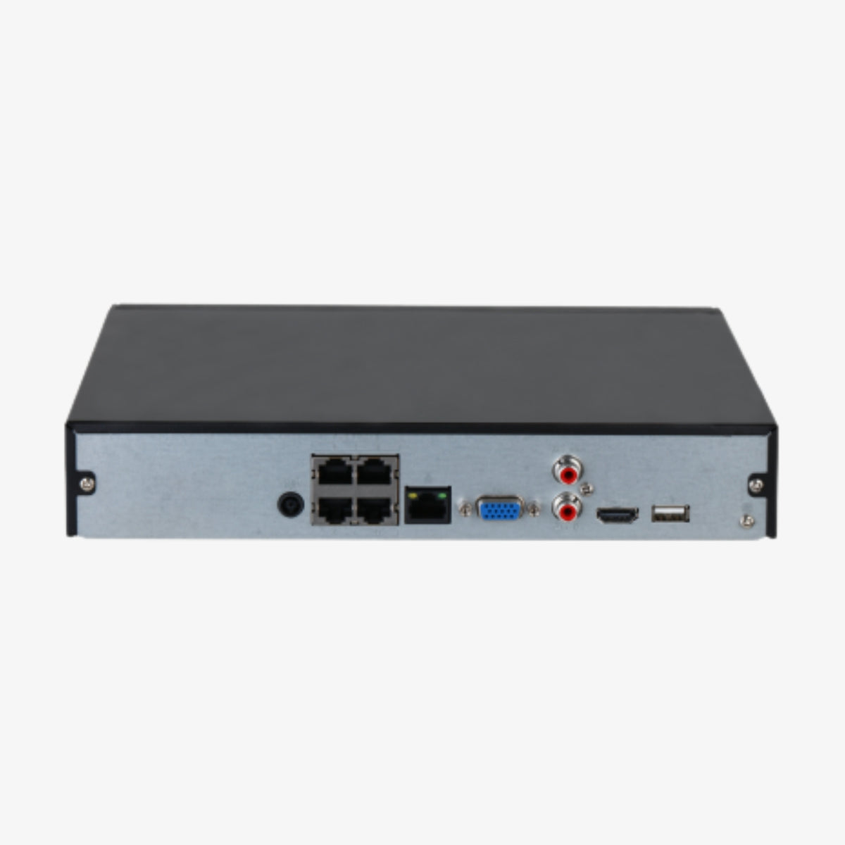NVR2104HS-4KS3 ქსელური ჩამწერი — 4 არხი, 1 სლოტი, 4K მხარდაჭერით. Dahua Lite სერიის IP კამერის ჩამწერი ვიდეო უსაფრთხოებისთვის. შეიძინეთ მძლავრი და ხარისხიანი NVR ჩამწერი საუკეთესო ფასად!