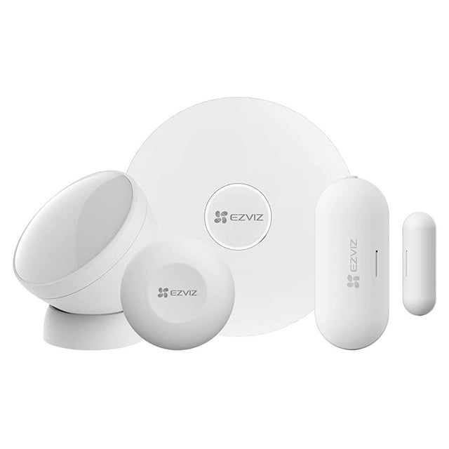 Home Sensor Kit, Ezviz, CS-B1-A0-A34, Home Gateway, PIR Sensor, Open/Close Sensor, Smart Button