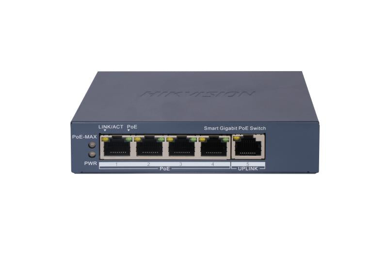 სვიჩი POE DS-3E1505P-EI,4 Port Gigabit Smart POE Switch - Hikvision