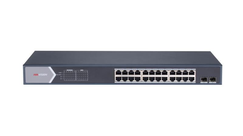 სვიჩი Poe Hikvision,DS-3E0526P-E/M(B), 24 Port, Gigabit, Unmanaged