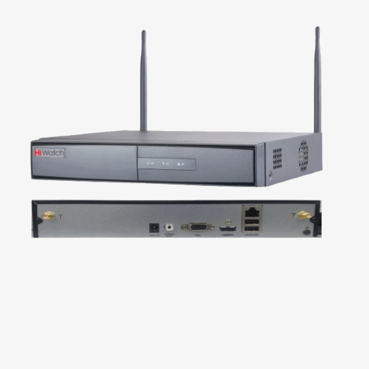 Hikvision DS-N304W 4 არხიანი Wi-Fi ქსელური ვიდეო ჩამწერი 1 SATA პორტით – პროფესიონალური უკაბელო NVR სისტემა IP კამერებისთვის.