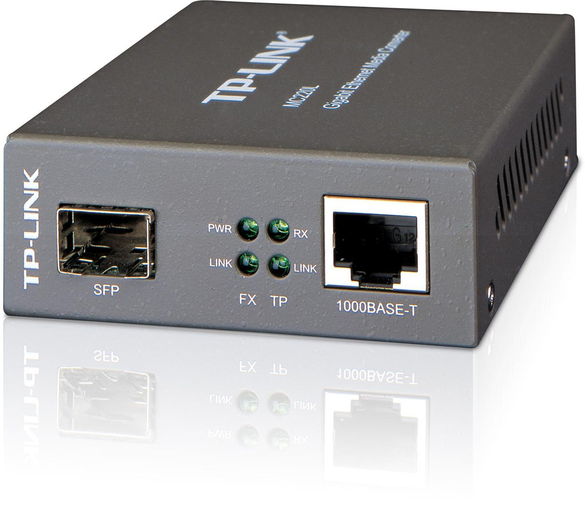 TP-Link, MC220L, 1000M RJ45 to 1000M SFP slot