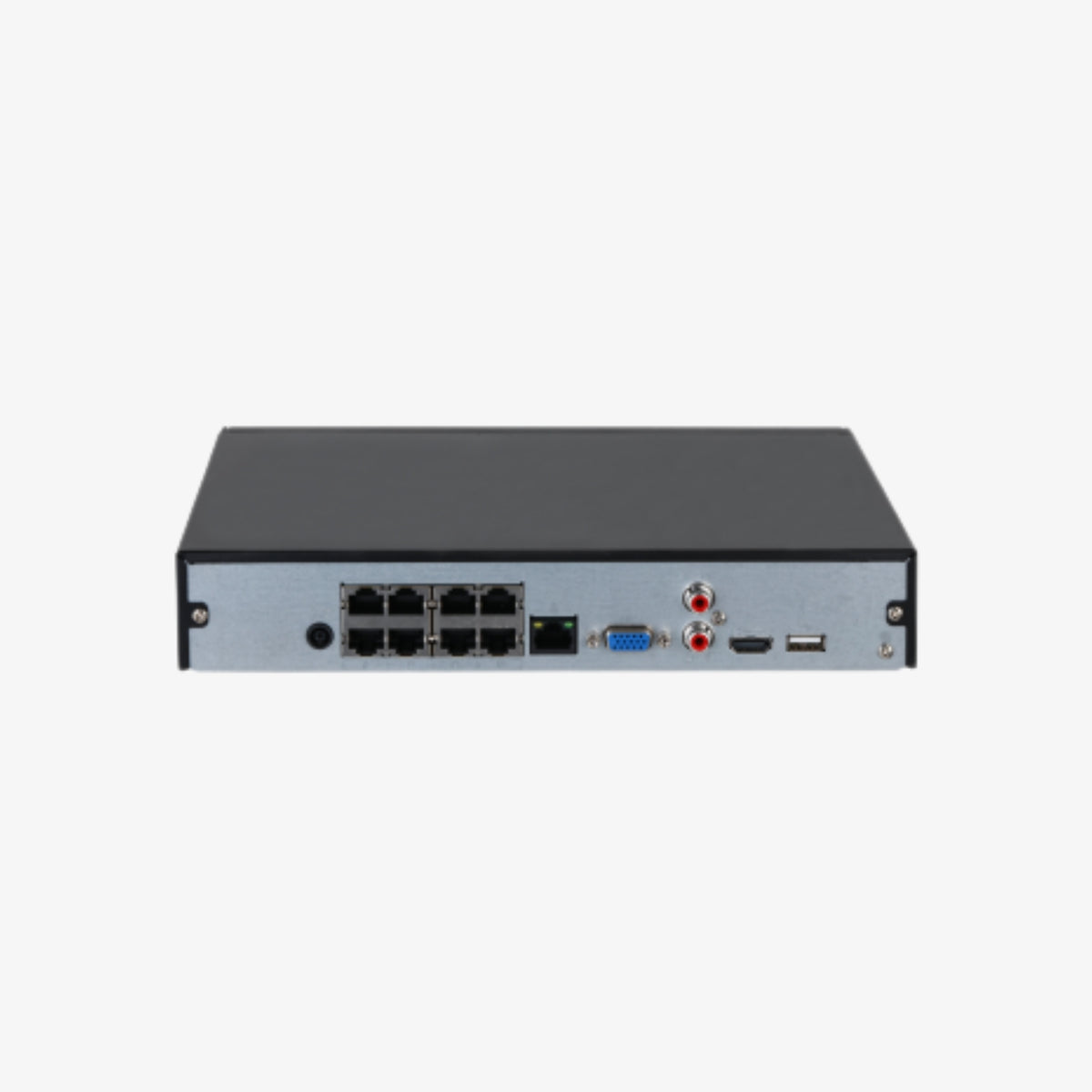 ქსელური ვიდეო ჩამწერი Dahua NVR2108HS-8P-S3 – 8 არხიანი PoE NVR სისტემა H.265 ვიდეო კომპრესიით და IP კამერების მხარდაჭერით | Dahua 8-Channel PoE Network Video Recorder NVR2108HS-8P-S3 with H.265 Compression for IP Surveillance Systems