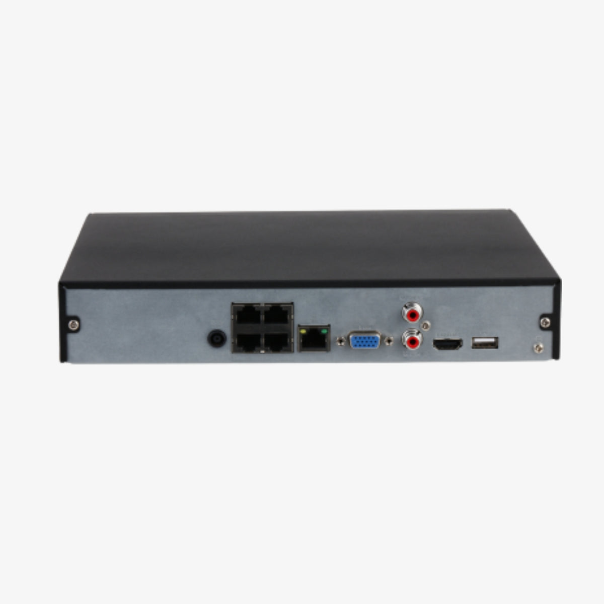 ქსელური ვიდეო ჩამწერი Dahua NVR4104HS-P-EI – 4 არხიანი PoE NVR ჩამწერი AI ფუნქციებითა და H.265 კომპრესიით IP კამერებისთვის | Dahua 4-Channel PoE Network Video Recorder NVR4104HS-P-EI with AI Features and H.265 Compression for IP Surveillance