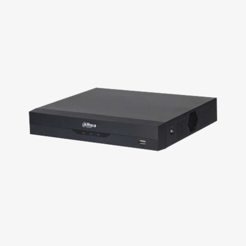 ქსელური ვიდეო ჩამწერი Dahua XVR5104HS-5M-I3 – 4 არხიანი 5MP 5-ინ-1 XVR ჩამწერი AI ფუნქციებით, H.265+ ვიდეო კომპრესიით და მრავალფორმატიანი ანალოგური/IP კამერების მხარდაჭერით | Dahua 4-Channel 5MP 5-in-1 XVR Recorder XVR5104HS-5M-I3 with AI Features, H.265+ Compression, and Multi-Format Analog & IP Camera Support