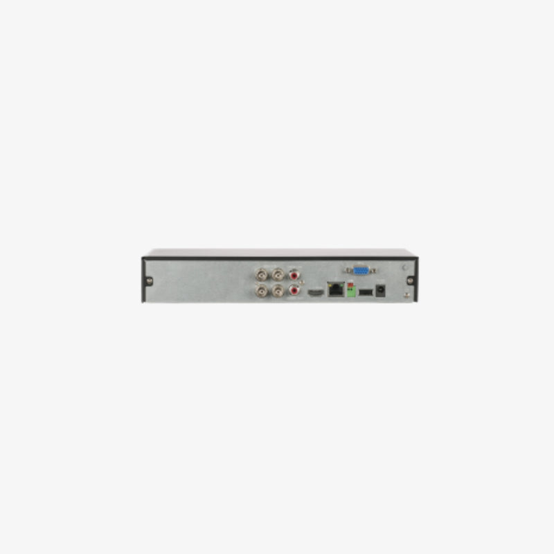 ქსელური ვიდეო ჩამწერი Dahua XVR5104HS-I3 – 4 არხიანი 5-ინ-1 XVR ჩამწერი AI ფუნქციებით, H.265+ ვიდეო კომპრესიით და მრავალფორმატიანი ანალოგური/IP კამერების მხარდაჭერით | Dahua 4-Channel 5-in-1 XVR Recorder XVR5104HS-I3 with AI Features, H.265+ Compression, and Multi-Format Analog & IP Camera Support