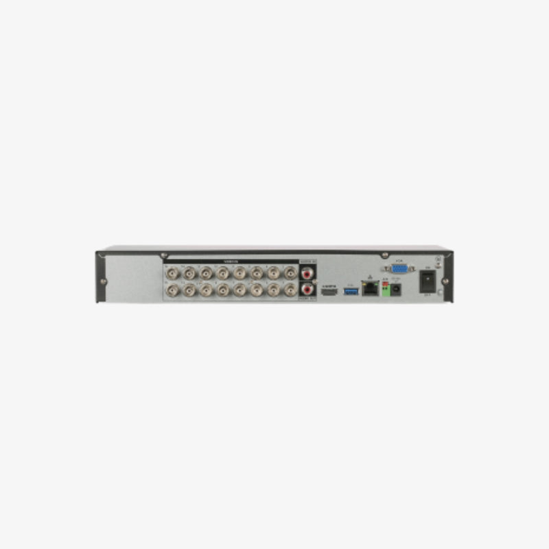 ქსელური ვიდეო ჩამწერი Dahua XVR5116H-4KL-I3 – 16 არხიანი 4K 5-ინ-1 XVR ჩამწერი AI ფუნქციებით, H.265+ ვიდეო კომპრესიით და მრავალფორმატიანი ანალოგური/IP კამერების მხარდაჭერით | Dahua 16-Channel 4K 5-in-1 XVR Recorder XVR5116H-4KL-I3 with AI Features, H.265+ Compression, and Multi-Format Analog & IP Camera Support