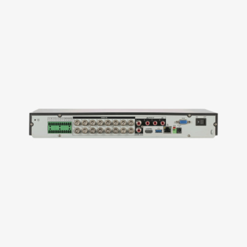 ქსელური ვიდეო ჩამწერი Dahua XVR5216A-I3 – 16 არხიანი მაღალი წარმადობის 5-ინ-1 XVR ჩამწერი AI ფუნქციებით, H.265+ ვიდეო კომპრესიით და მრავალფორმატიანი ანალოგური/IP კამერების მხარდაჭერით | Dahua 16-Channel High-Performance 5-in-1 XVR Recorder XVR5216A-I3 with AI Features, H.265+ Compression, and Multi-Format Analog & IP Camera Support