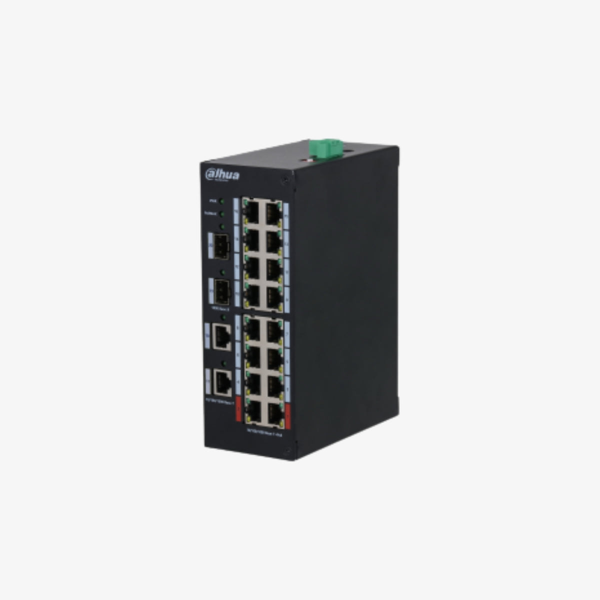 ქსელური გამანაწილებელი Dahua HS3220-16GT-190 არის 16 პორტიანი Gigabit PoE switch, რომელიც უზრუნველყოფს ენერგიისა და მონაცემების ერთდროულ გადაცემას IP კამერებისა და სხვა ქსელური მოწყობილობებისთვის. იდეალურია ვიდეომეთვალყურეობის სისტემებისთვის, სერვერული ინფრასტრუქტურისთვის და კომერციული ქსელების გამართულად ფუნქციონირებისთვის / Dahua HS3220-16GT-190 is a 16-port Gigabit PoE network switch that delivers both power and data to IP cameras and other network devices — perfect for surveillance setups, server infras
