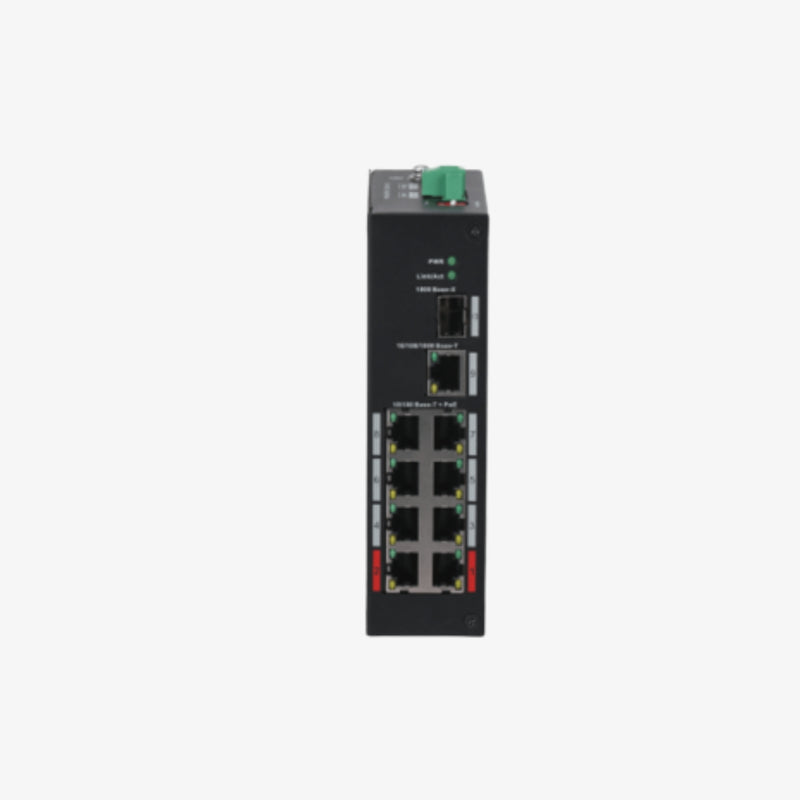 PFS3110-8ET-96 10-პორტიანი PoE ქსელური გამანაწილებელი 96W SFP სლოტით / PFS3110-8ET-96 10-Port PoE Network Switch 96W with SFP Slot