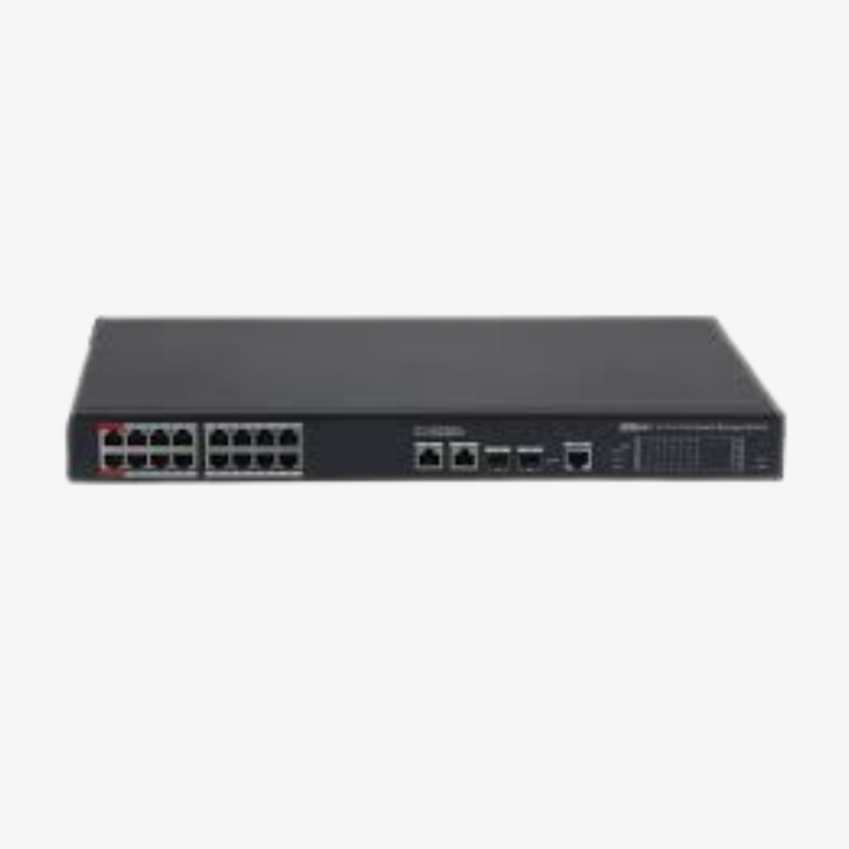 S4220-16GT-240 20-პორტიანი მართვადი გიგაბიტიანი PoE ქსელური გამანაწილებელი 240W 2x SFP-ით / S4220-16GT-240 20-Port Managed Gigabit PoE Network Switch 240W with 2x SFP Ports