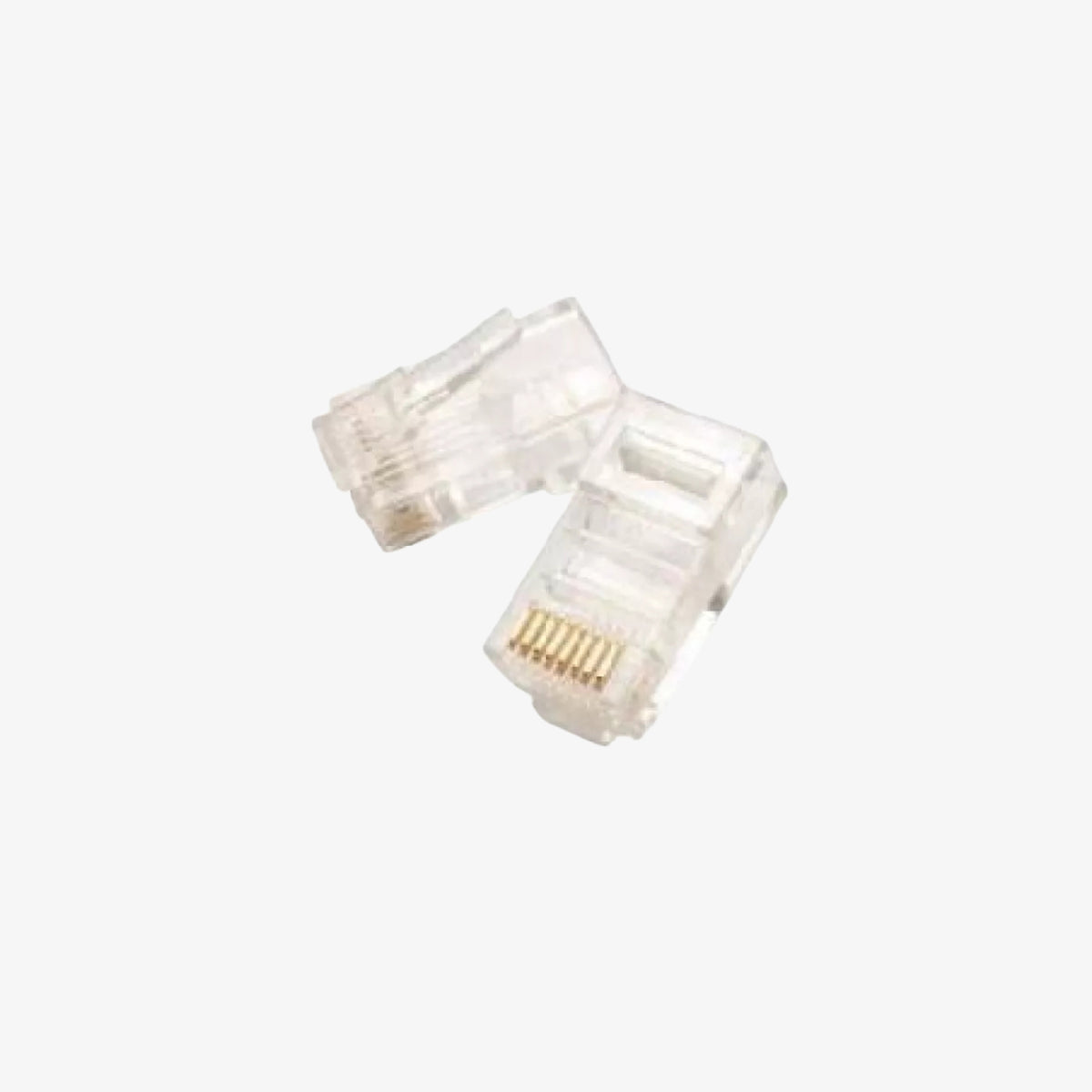 NEX UTP Cat5e RJ45 კონექტორი – მაღალი ხარისხის Ethernet კონექტორი, განკუთვნილი Cat5e UTP ქსელური კაბელებისთვის.