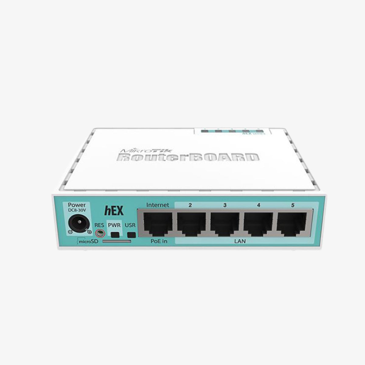 როუტერი MikroTik hEX refresh (RB750Gr3) – ორბირთვიანი პროცესორით და 5 გიგაბიტური პორტით, განკუთვნილი სწრაფი და სტაბილური ქსელური კავშირისათვის.