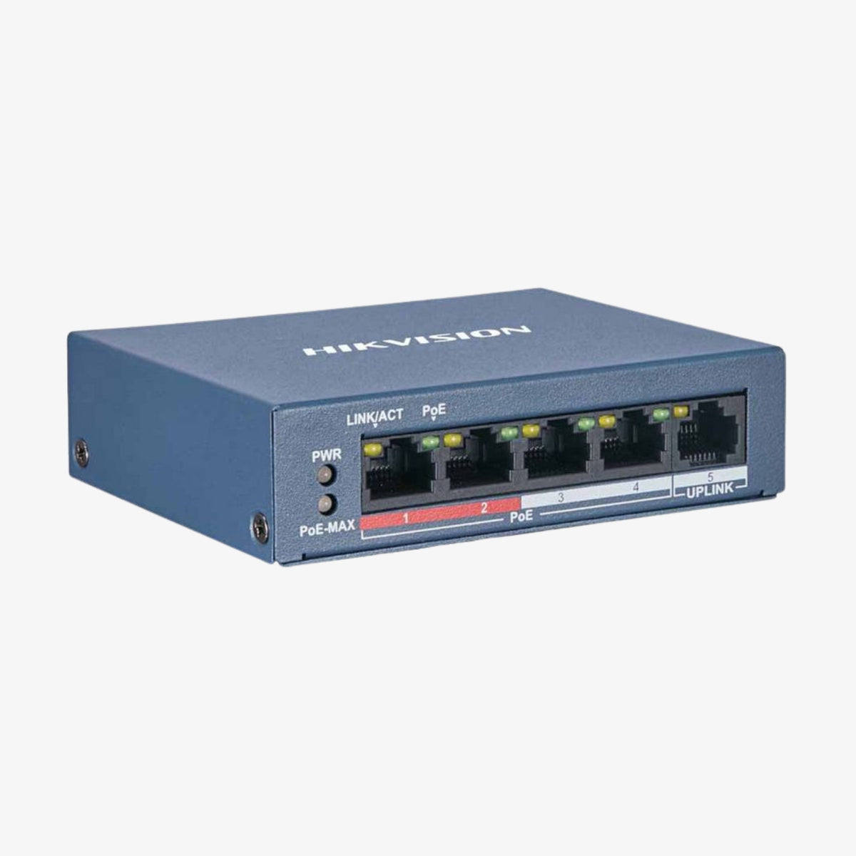 სვიჩი DS-3E0105P-E/M(B) – 5-პორტიანი PoE ქსელური სვიჩი