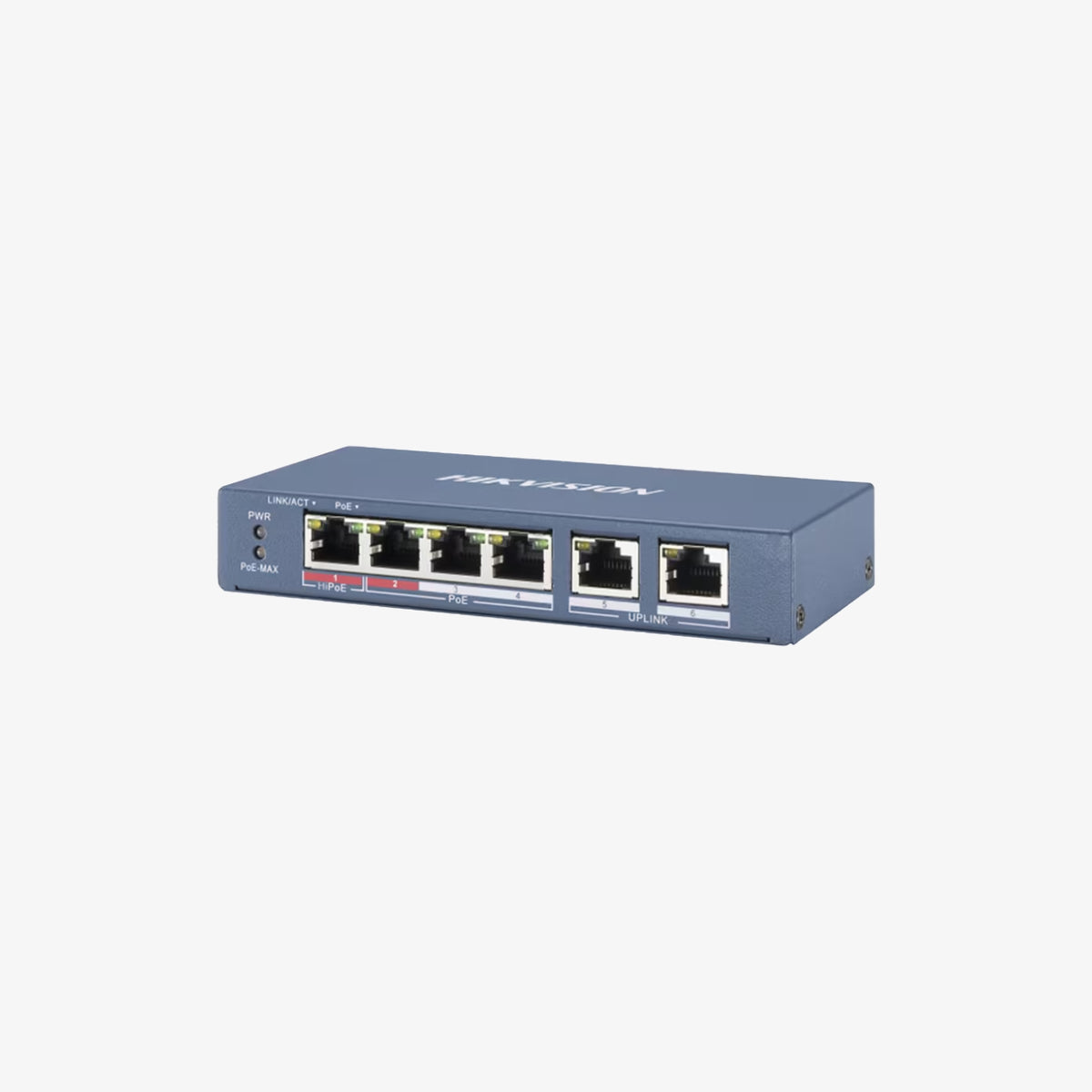 სვიჩი POE DS-3E0106HP-E – 4-პორტიანი მაღალი სიმძლავრის PoE სვიჩი