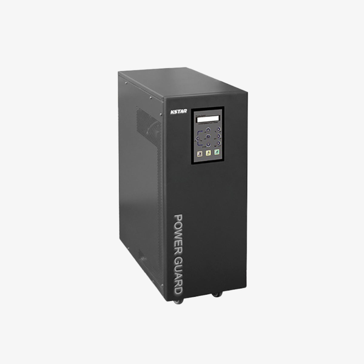 ინდუსტრიული UPS 10KVA/8KW – ტრანსფორმატორიანი უწყვეტი კვების წყარო 1:1, განკუთვნილი სერვერული, მონაცემთა და სამრეწველო სისტემებისთვის.